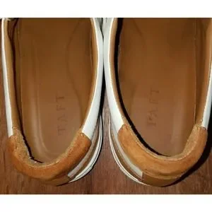 Taft | Shoes | Taft White Carmel Leather Sneakers Mens Us  display picture 3